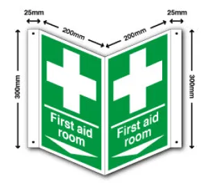 First aid room   arrow down